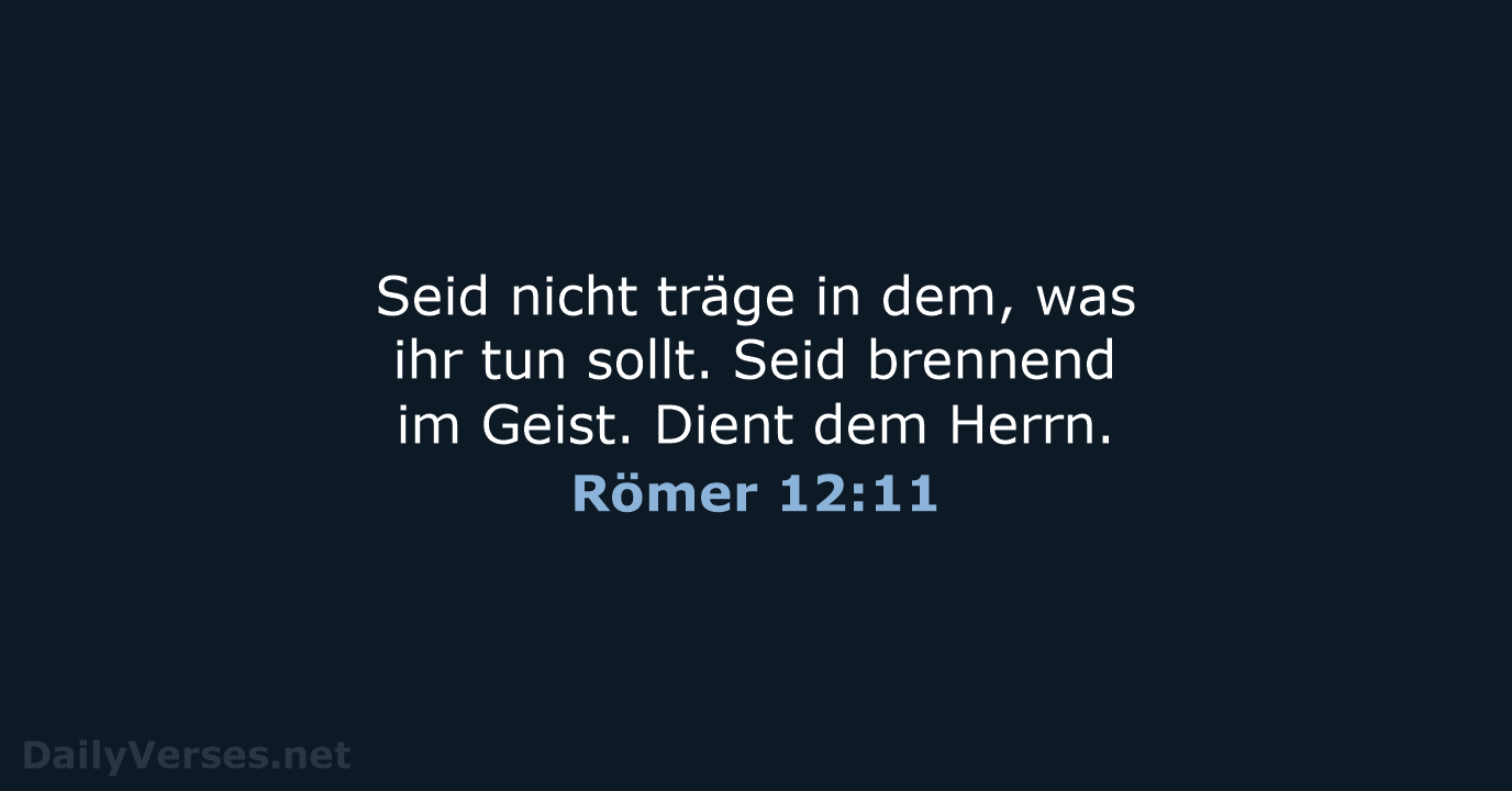 Römer 12:11 - LUT