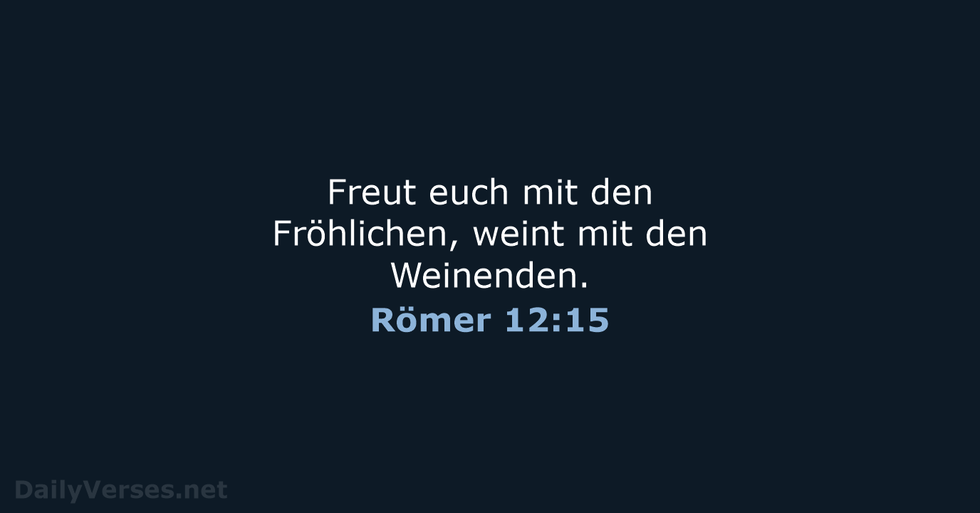 Römer 12:15 - LUT