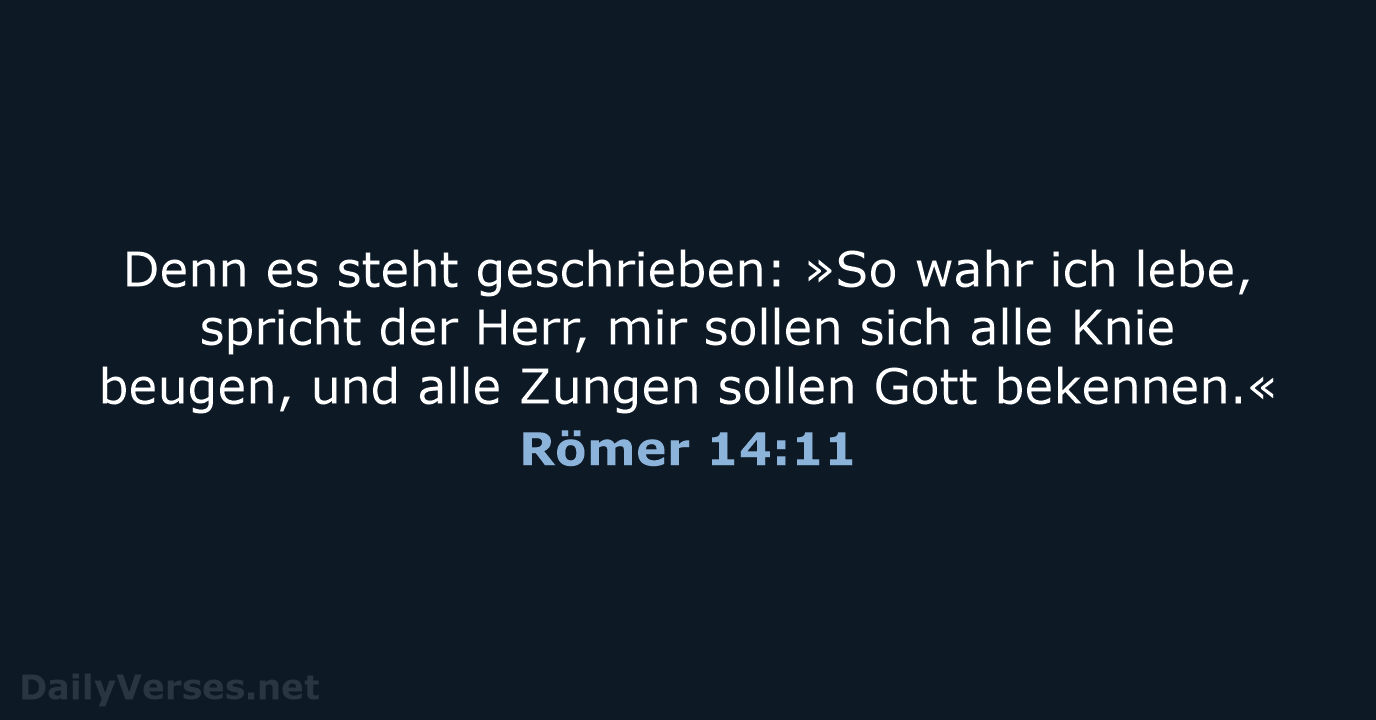 Römer 14:11 - LUT