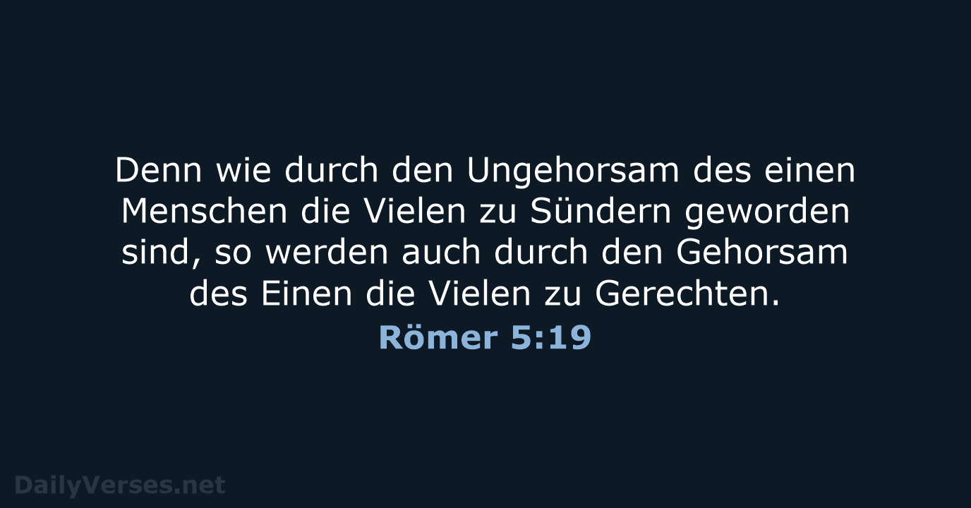 Römer 5:19 - LUT