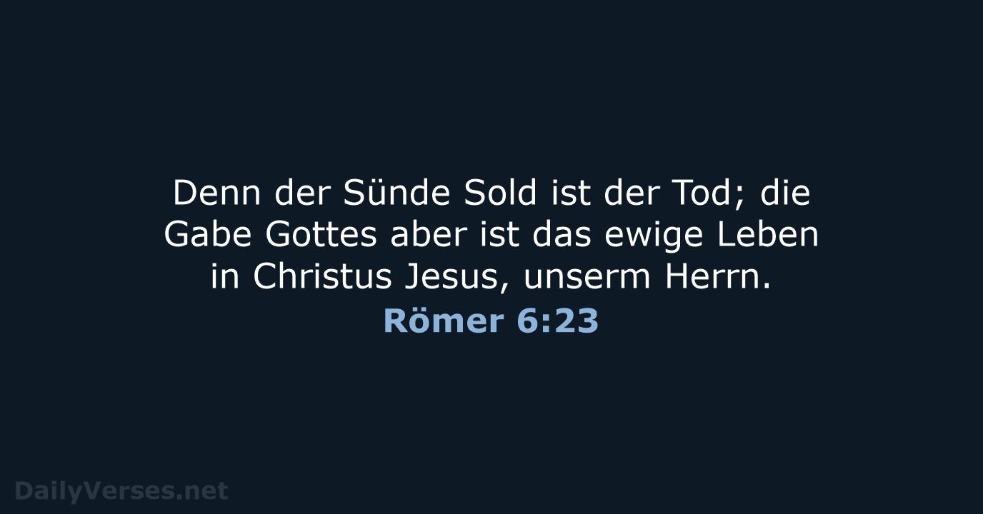 Römer 6:23 - LUT