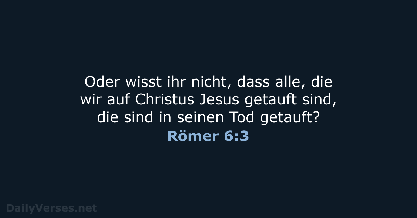 Römer 6:3 - LUT