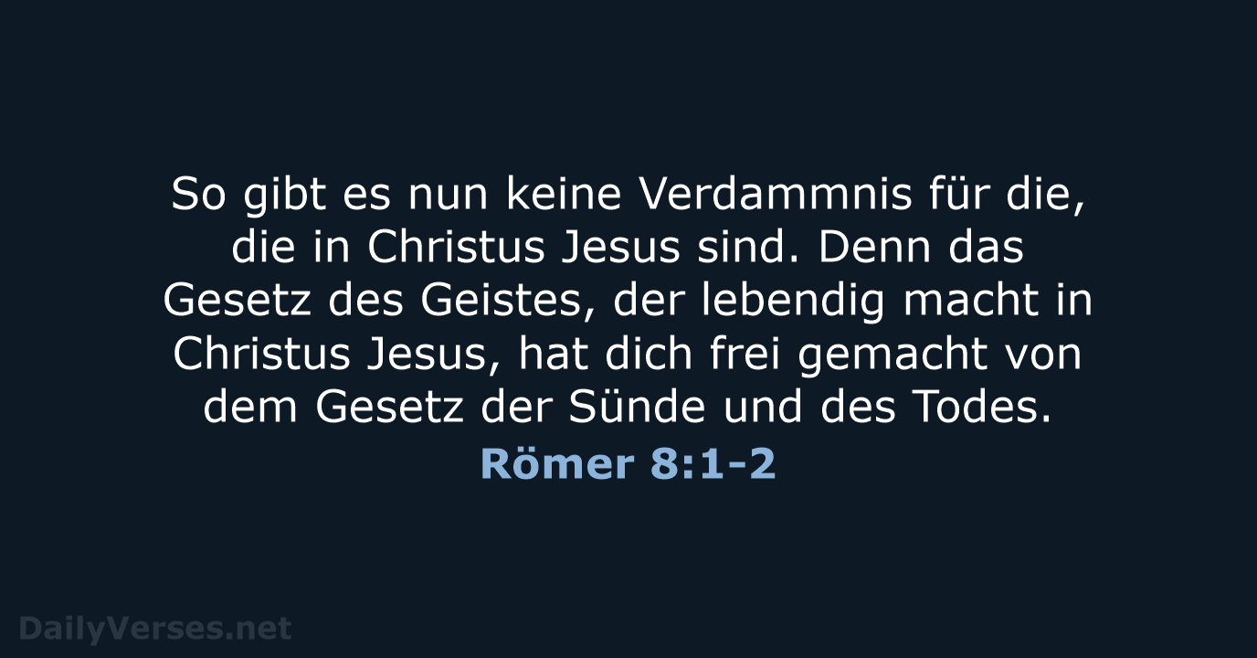 Römer 8:1-2 - LUT