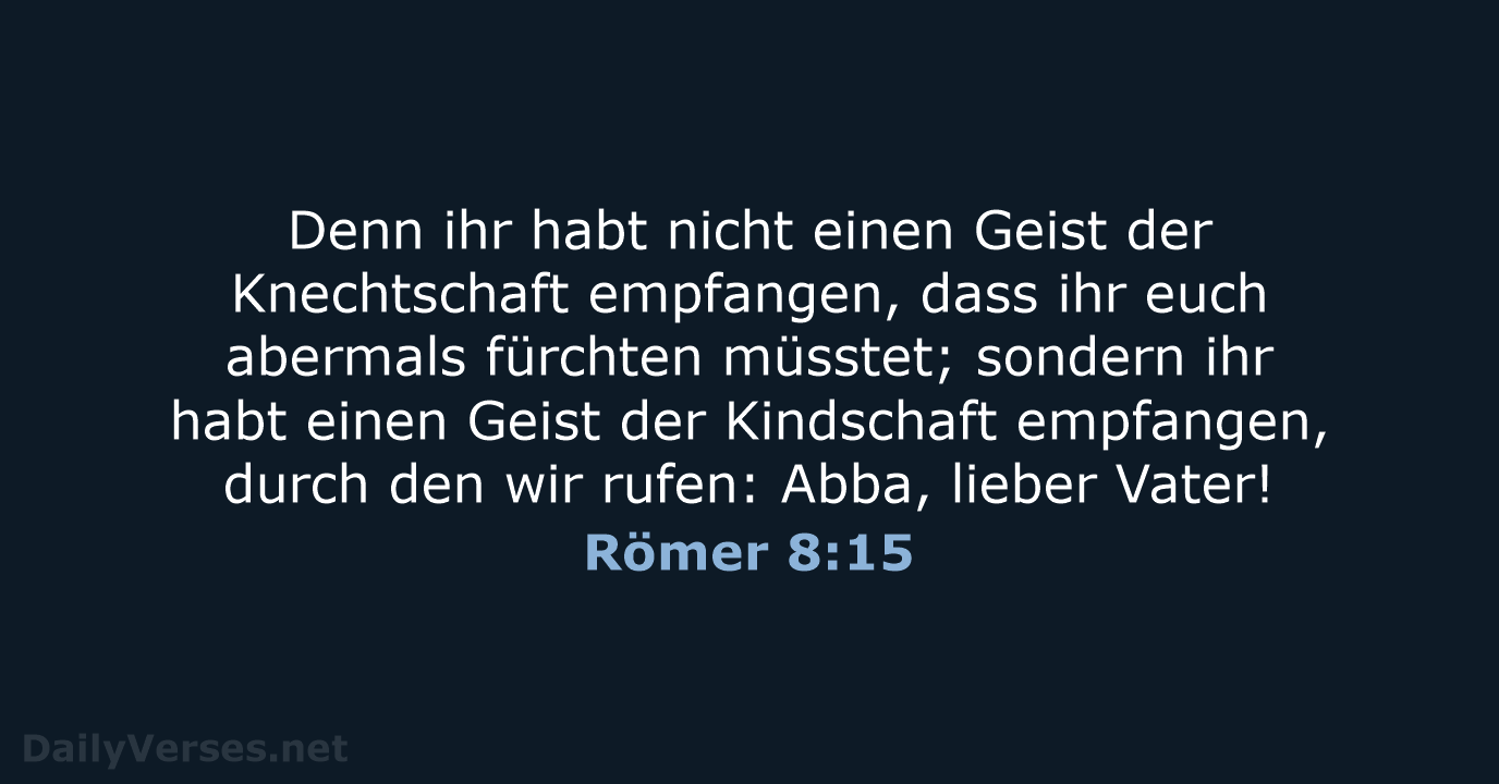 Römer 8:15 - LUT
