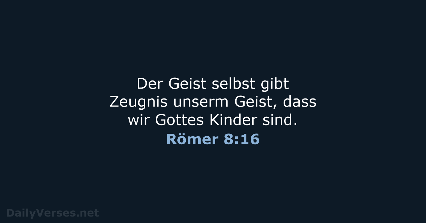 Römer 8:16 - LUT