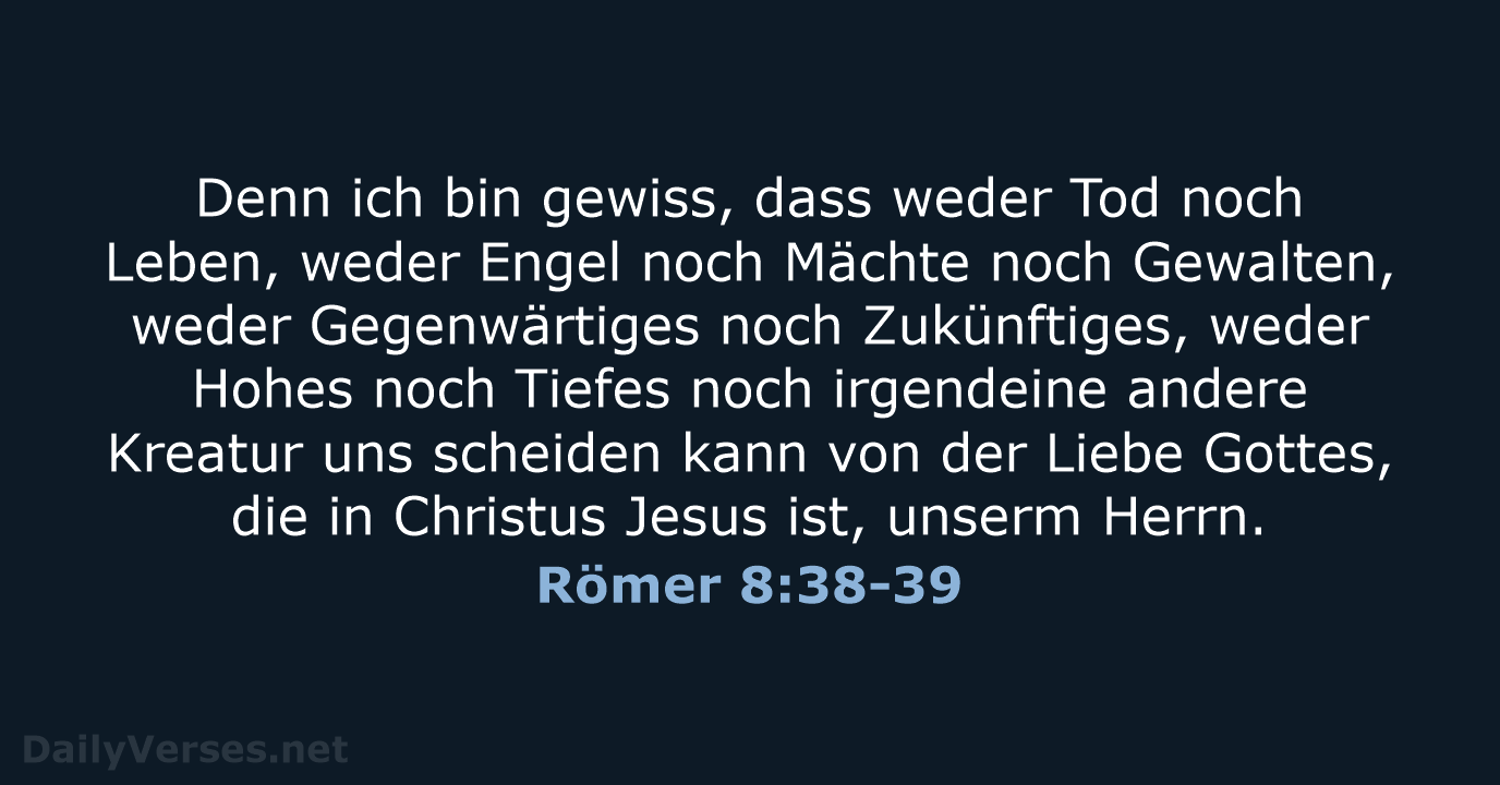 Römer 8:38-39 - LUT