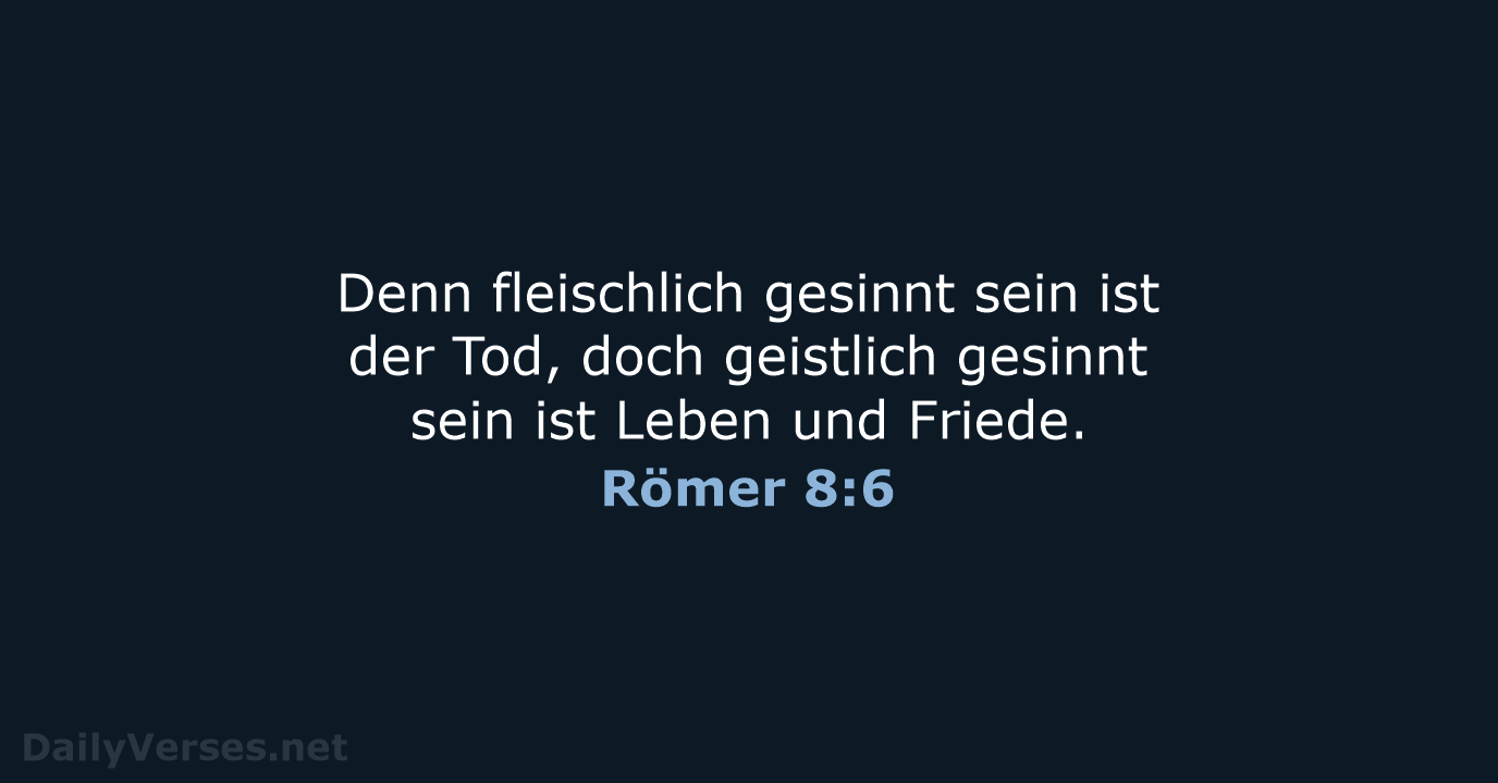 Römer 8:6 - LUT