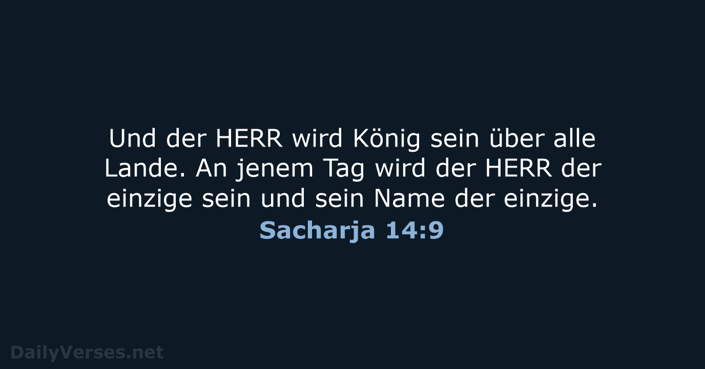 Sacharja 14:9 - LUT