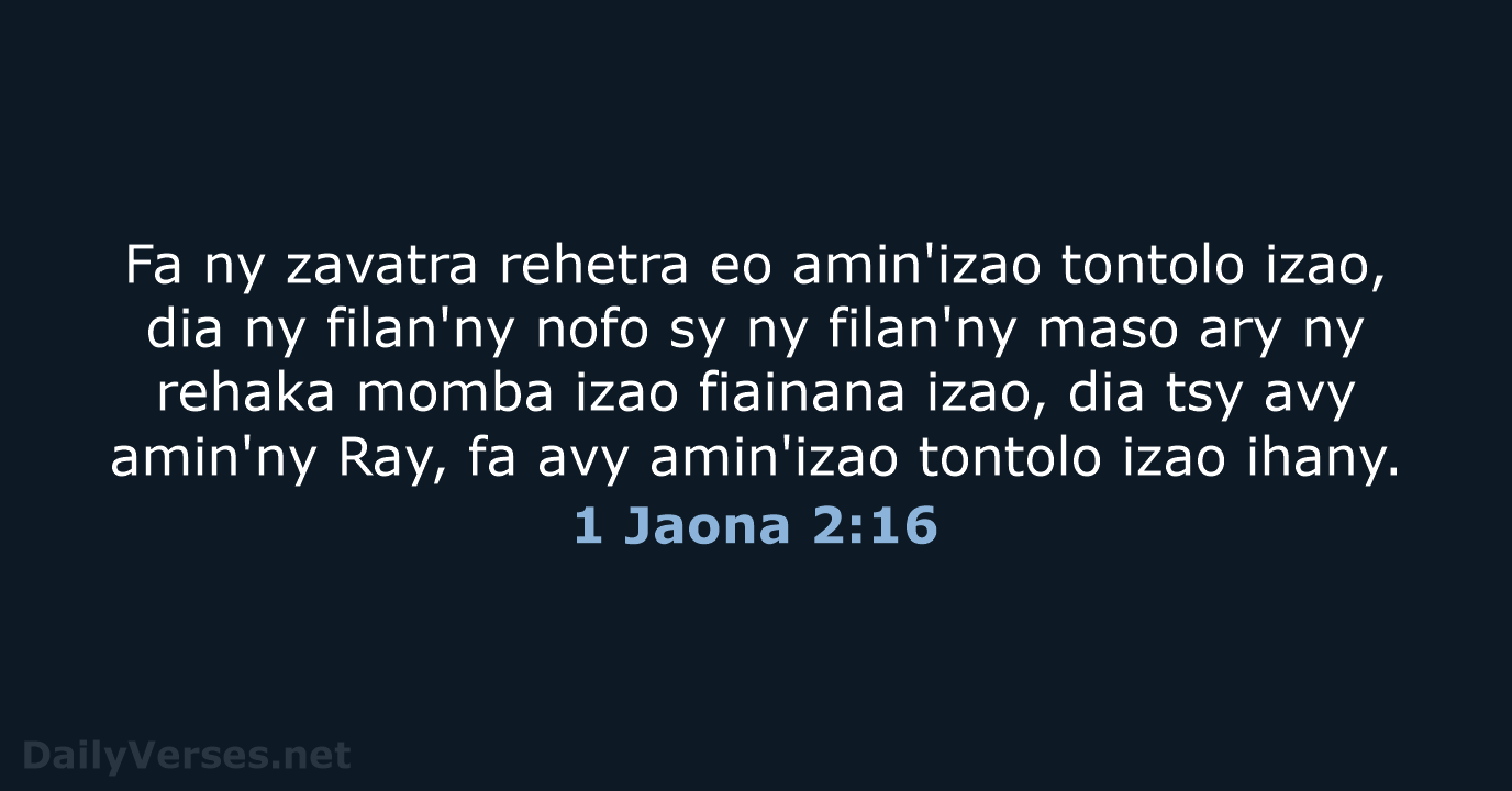 1 Jaona 2:16 - MG1865