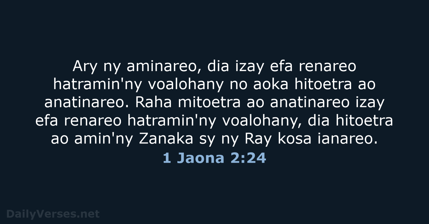 1 Jaona 2:24 - MG1865
