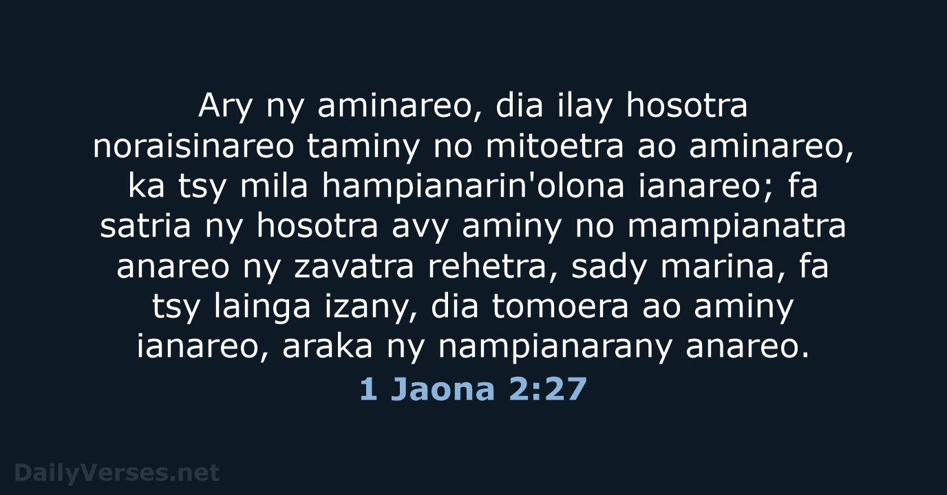 1 Jaona 2:27 - MG1865