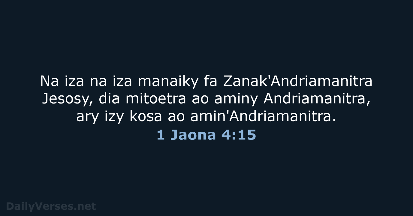 1 Jaona 4:15 - MG1865