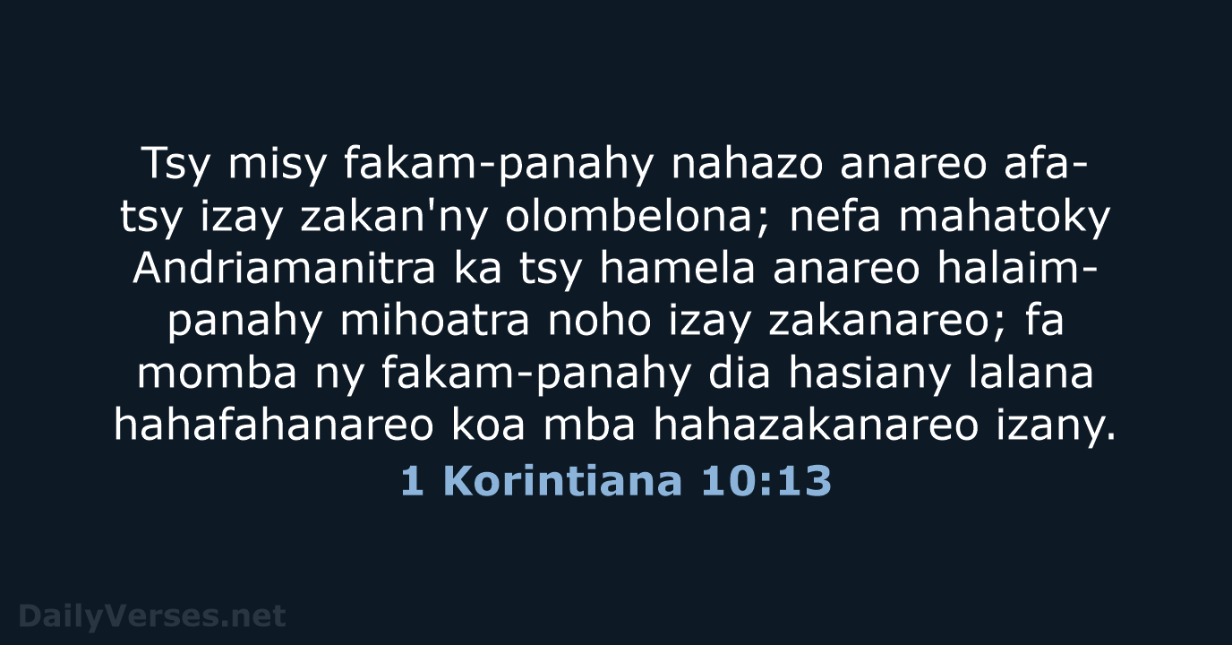 1 Korintiana 10:13 - MG1865