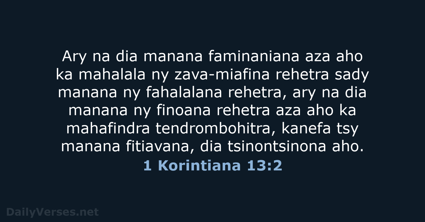 1 Korintiana 13:2 - MG1865