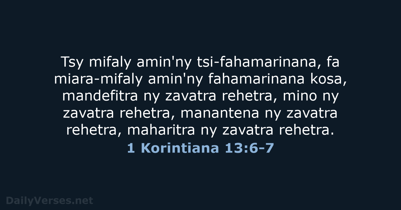 1 Korintiana 13:6-7 - MG1865