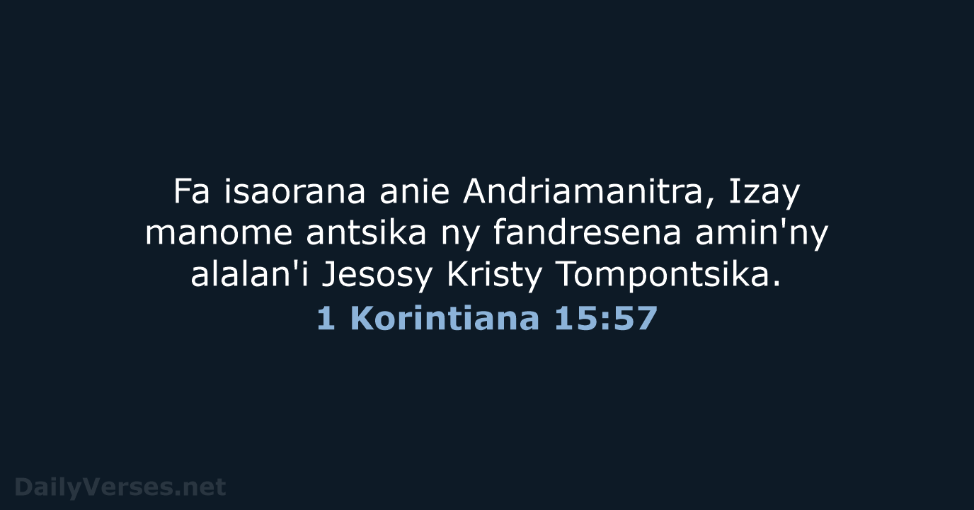 1 Korintiana 15:57 - MG1865