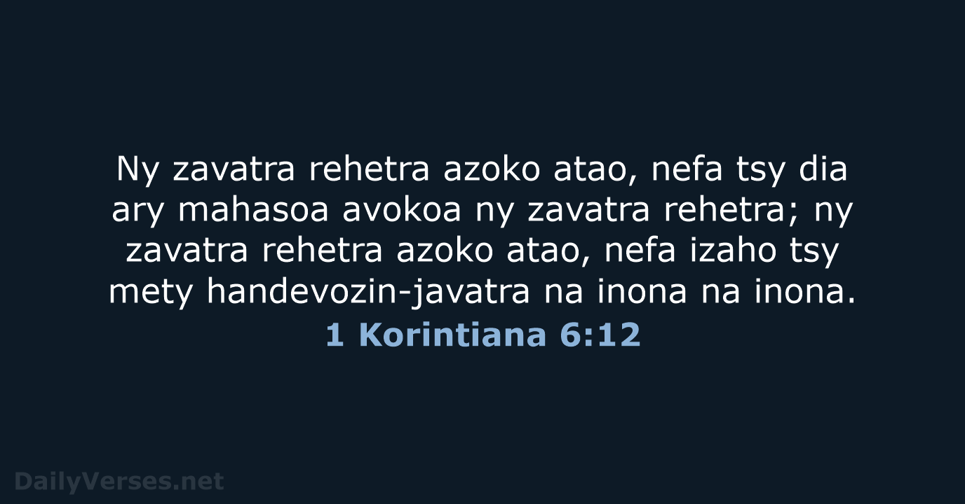 1 Korintiana 6:12 - MG1865
