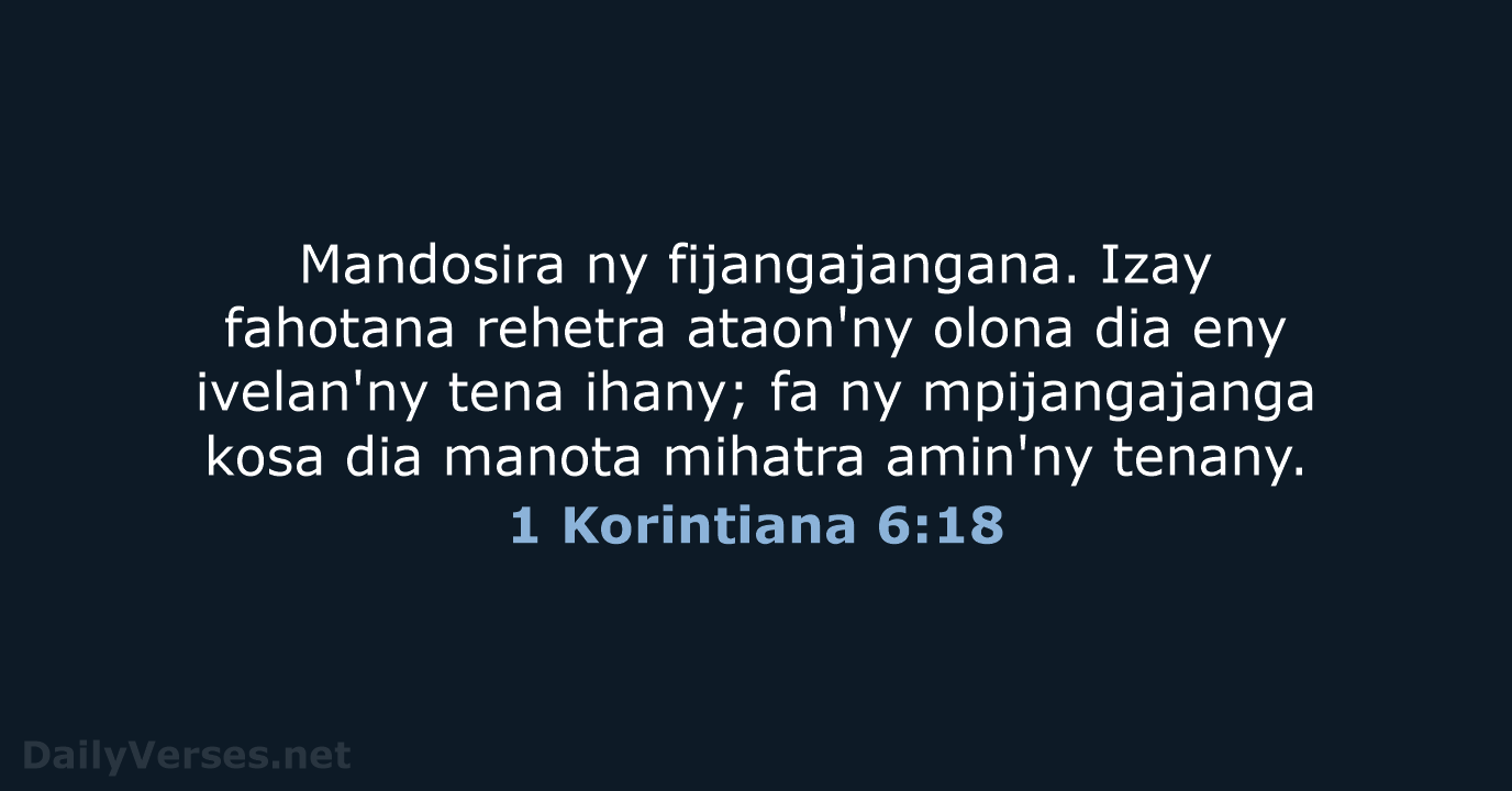 1 Korintiana 6:18 - MG1865
