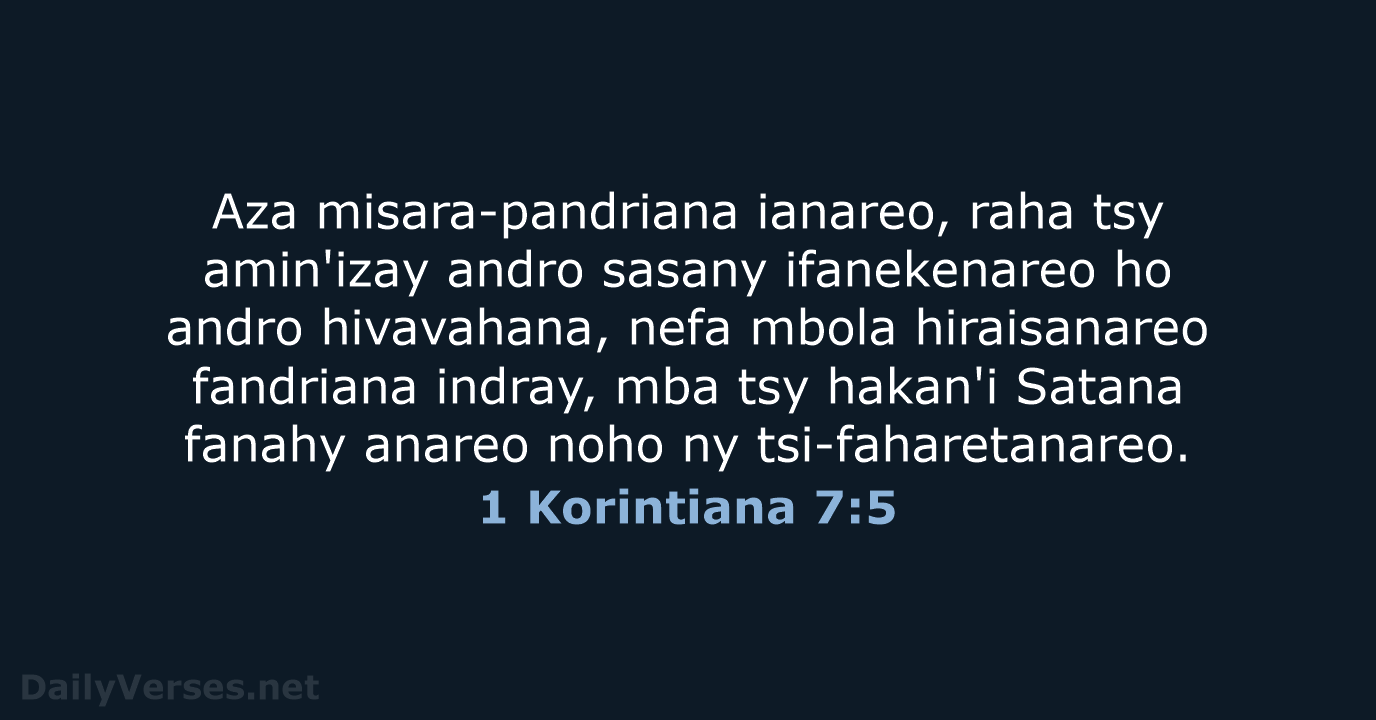 1 Korintiana 7:5 - MG1865