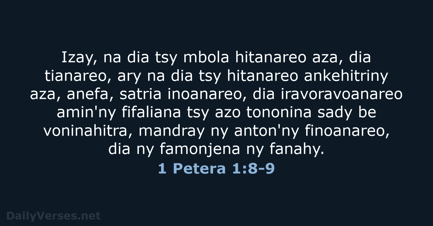 1 Petera 1:8-9 - MG1865