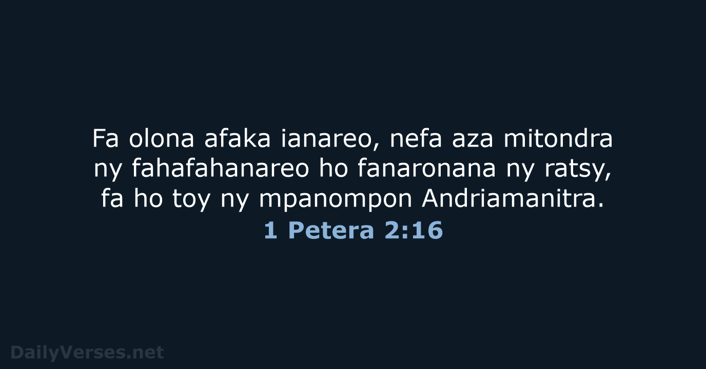 1 Petera 2:16 - MG1865