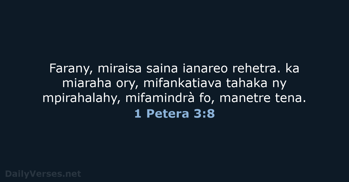 1 Petera 3:8 - MG1865