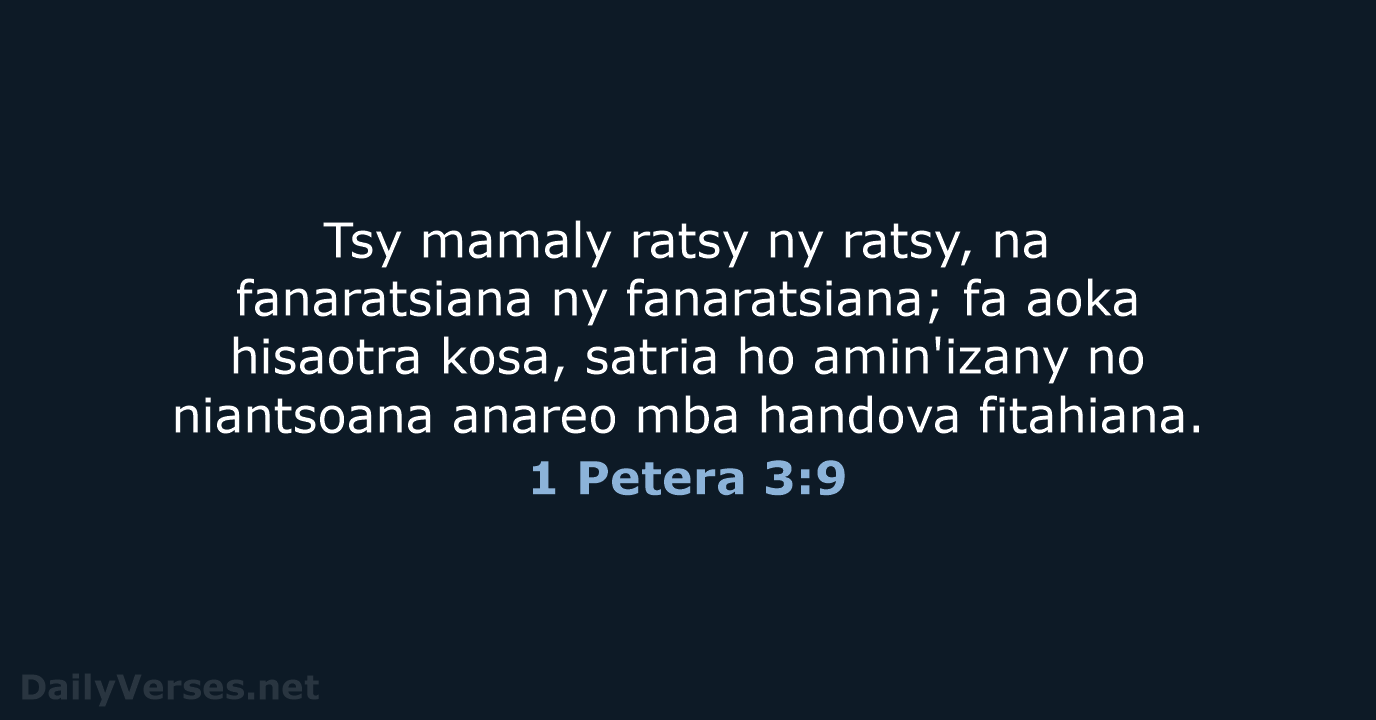1 Petera 3:9 - MG1865