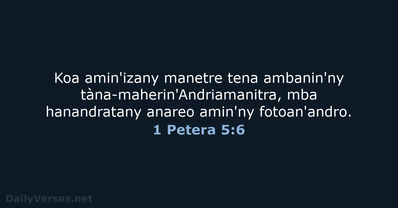 1 Petera 5:6 - MG1865