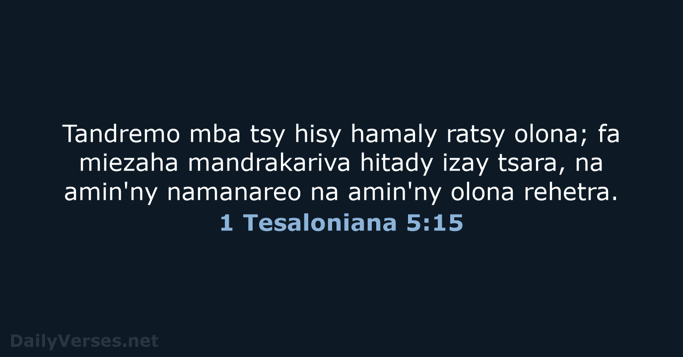1 Tesaloniana 5:15 - MG1865