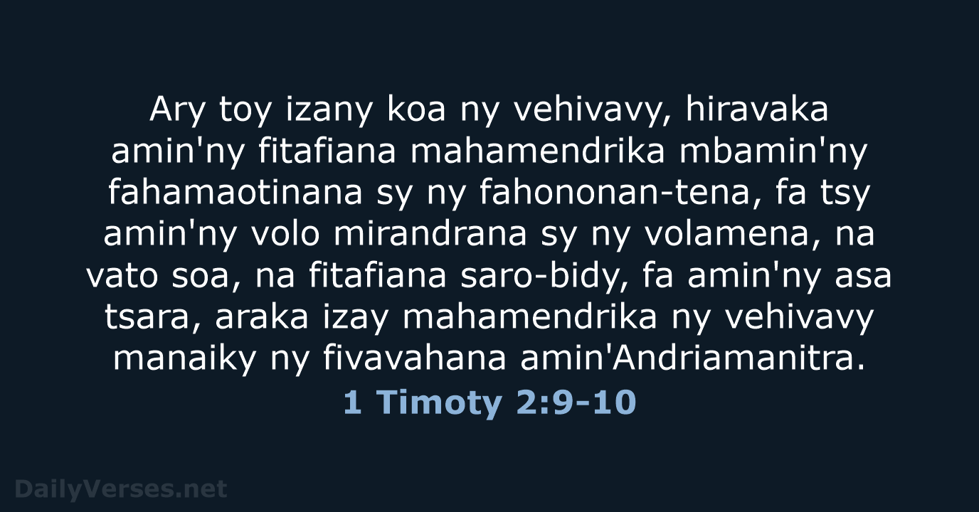 1 Timoty 2:9-10 - MG1865