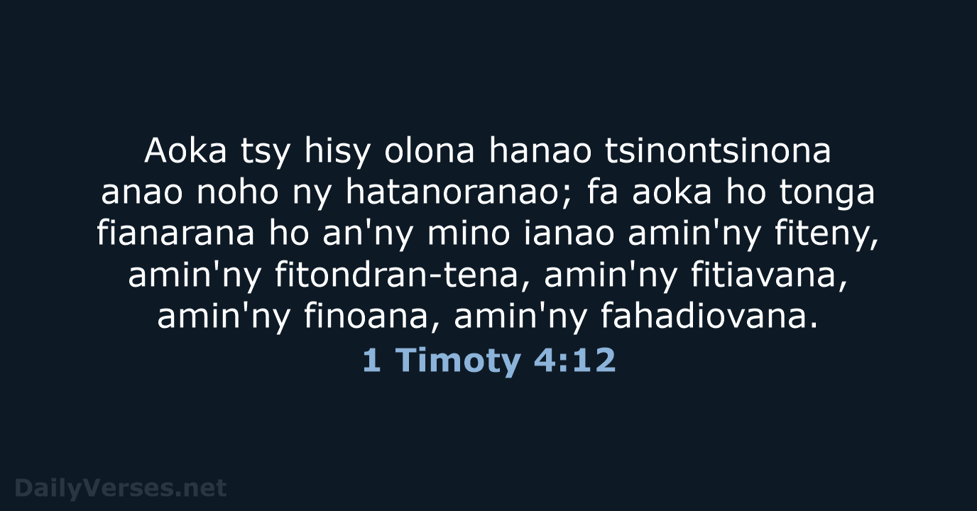 1 Timoty 4:12 - MG1865