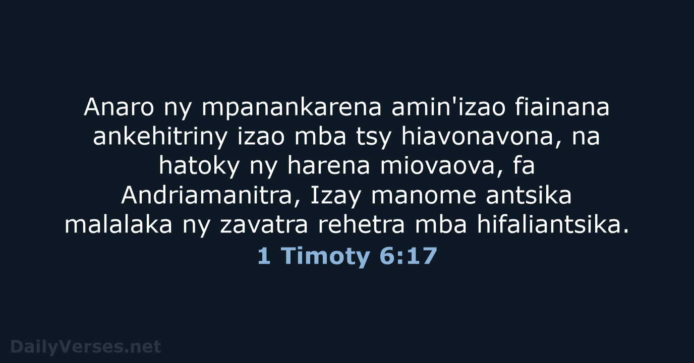 1 Timoty 6:17 - MG1865