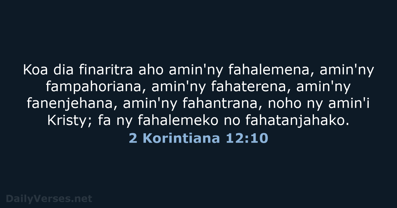2 Korintiana 12:10 - MG1865