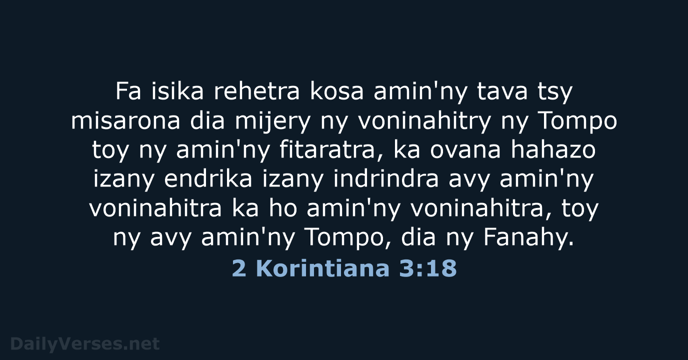 2 Korintiana 3:18 - MG1865