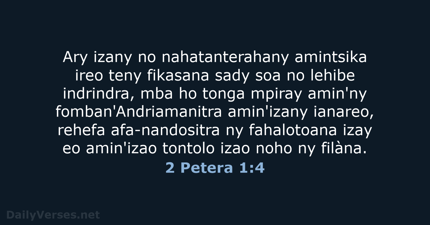 2 Petera 1:4 - MG1865
