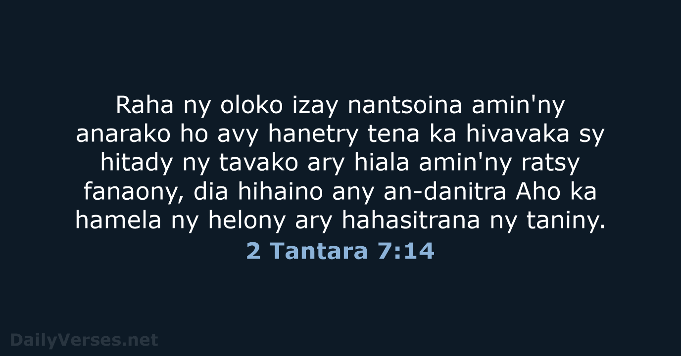2 Tantara 7:14 - MG1865