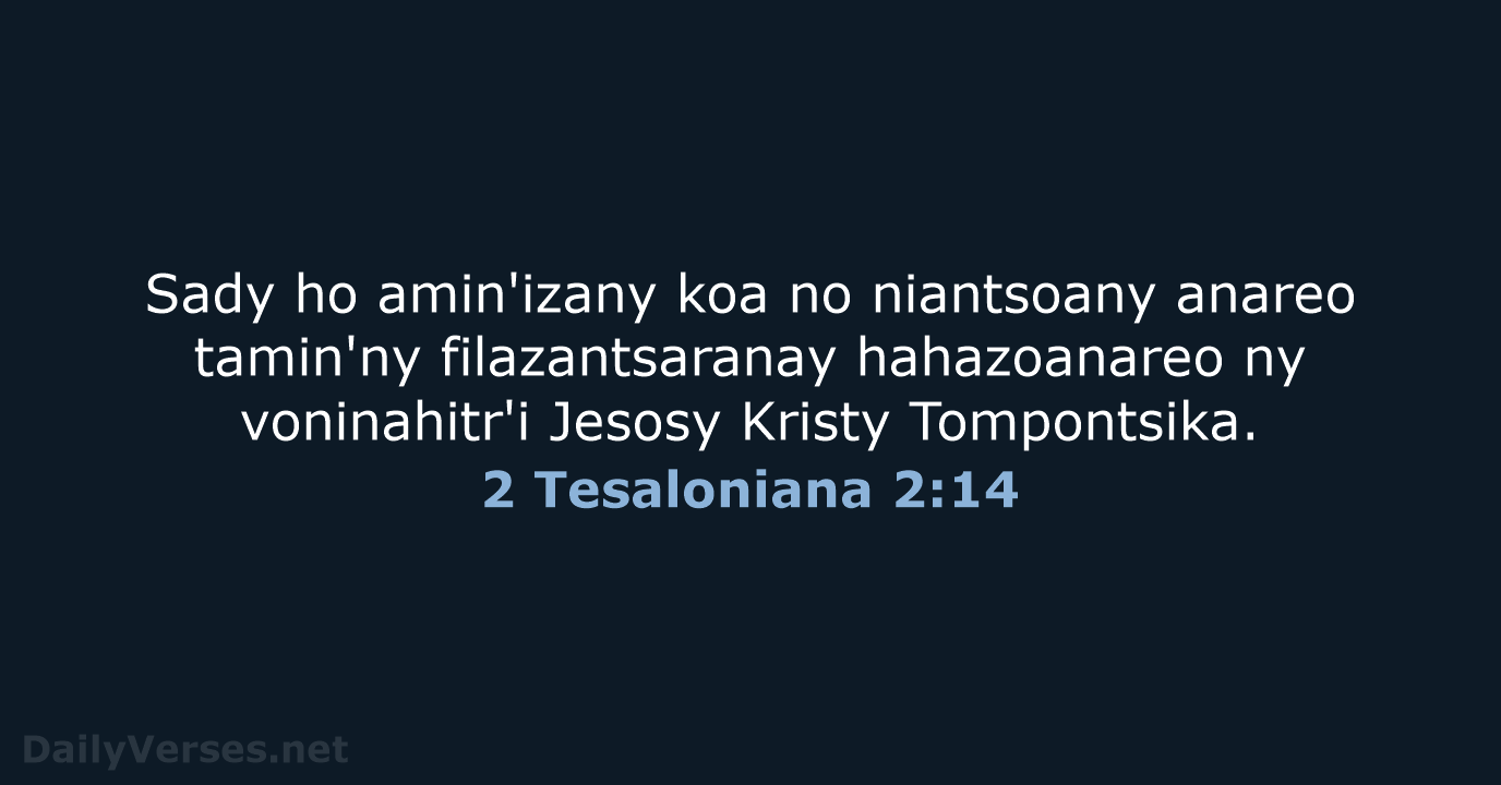 2 Tesaloniana 2:14 - MG1865