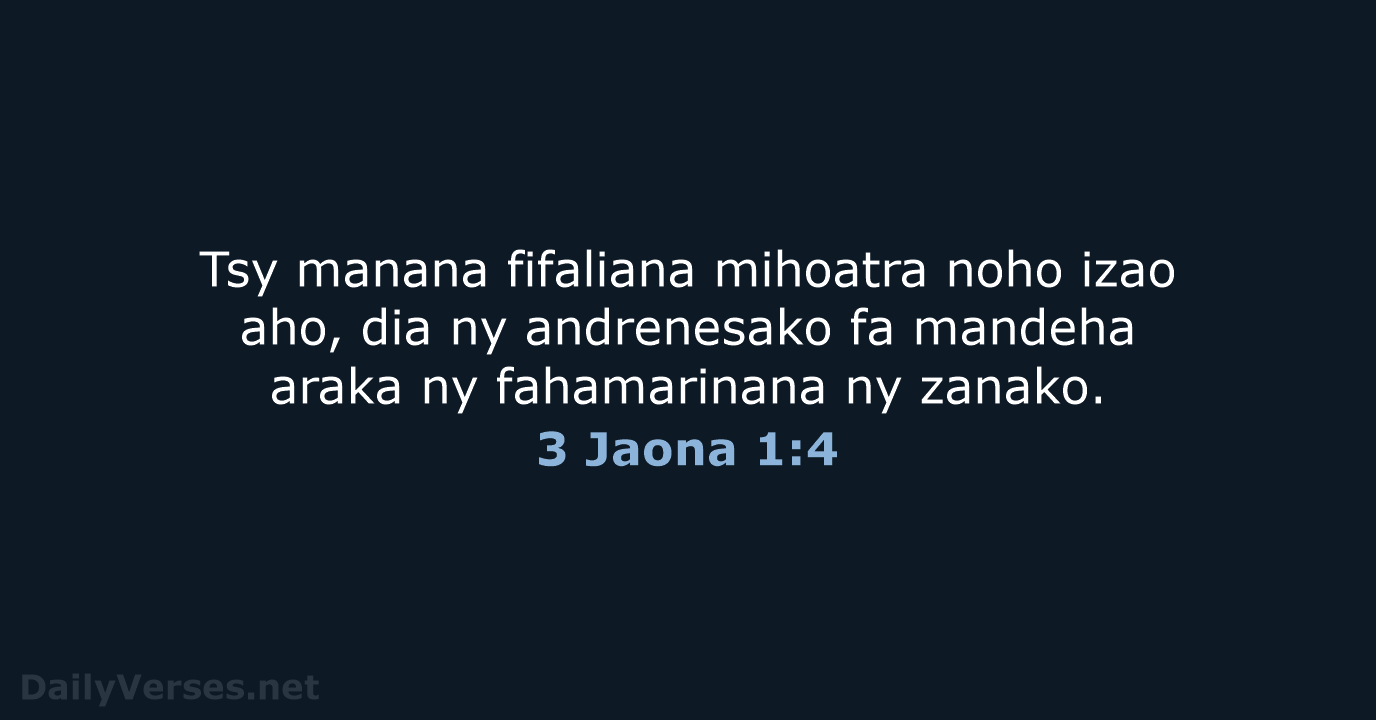 3 Jaona 1:4 - MG1865