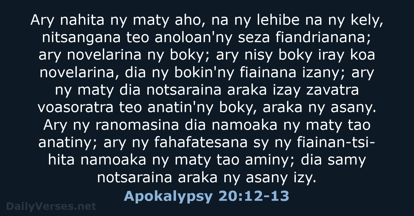 Apokalypsy 20:12-13 - MG1865