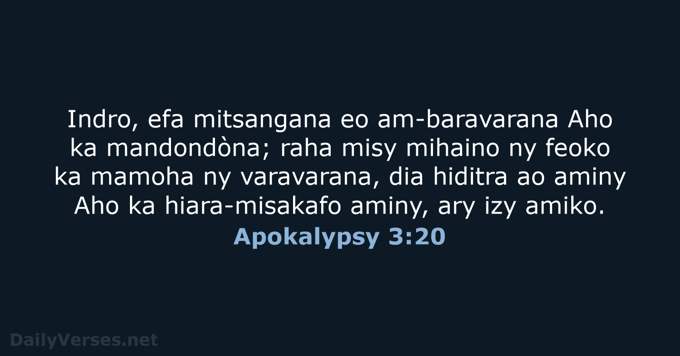 Apokalypsy 3:20 - MG1865