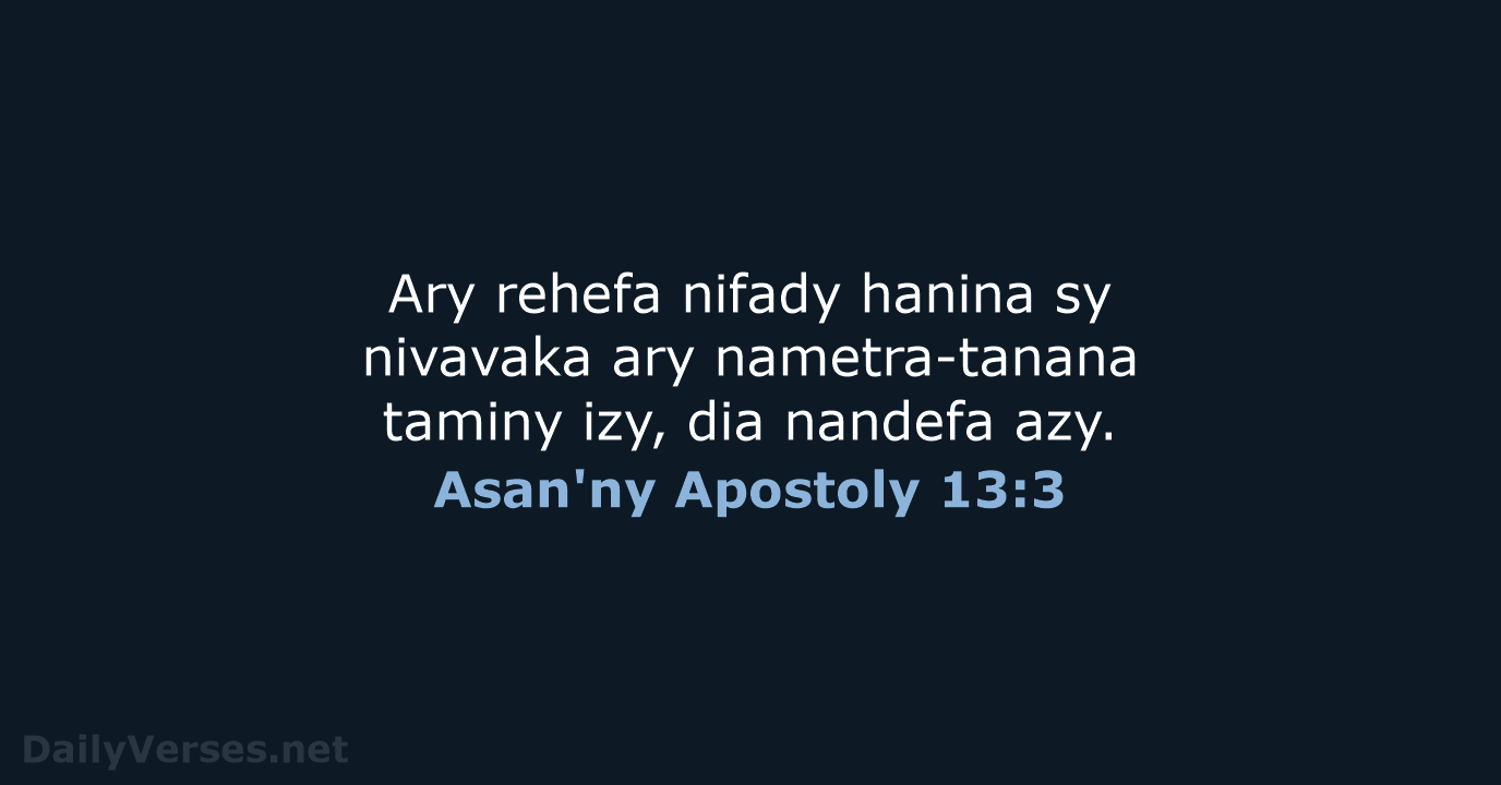 Asan'ny Apostoly 13:3 - MG1865