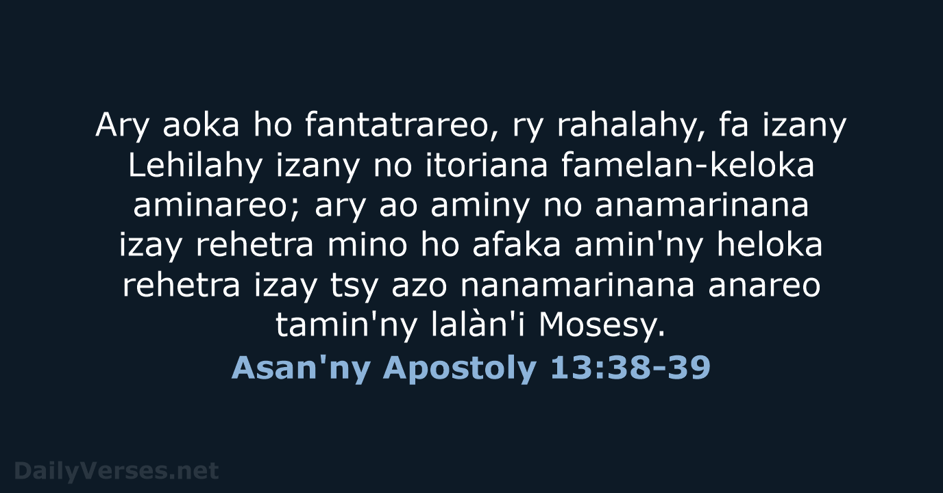 Asan'ny Apostoly 13:38-39 - MG1865