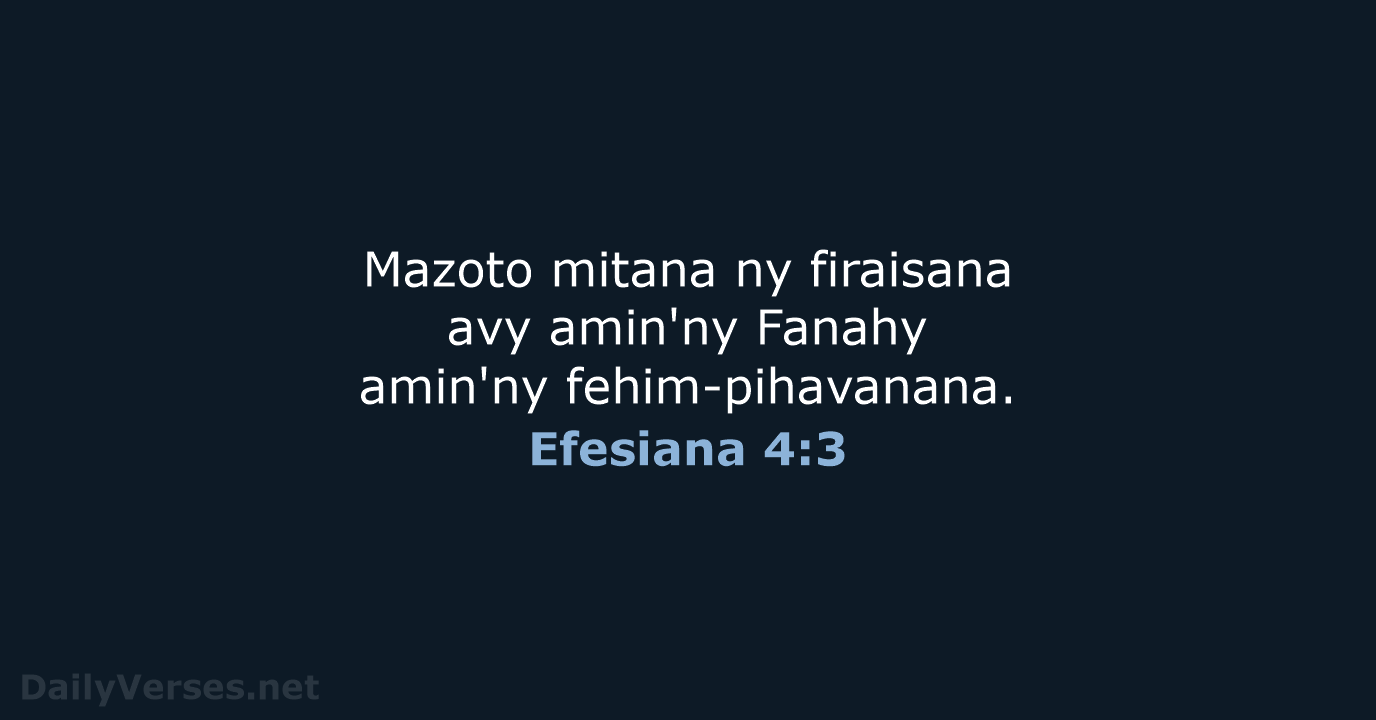 Efesiana 4:3 - MG1865
