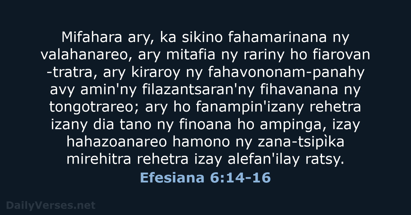 Efesiana 6:14-16 - MG1865