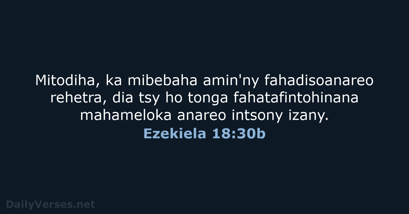 Ezekiela 18:30b - MG1865