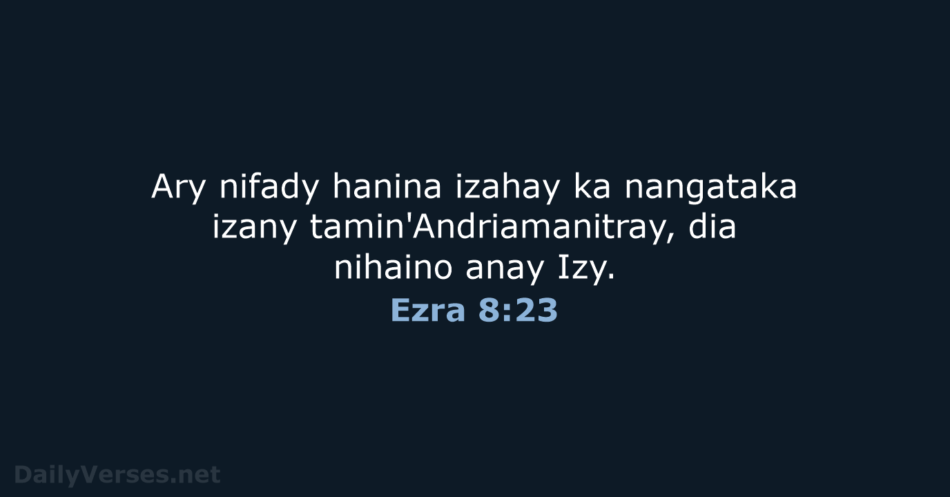 Ezra 8:23 - MG1865