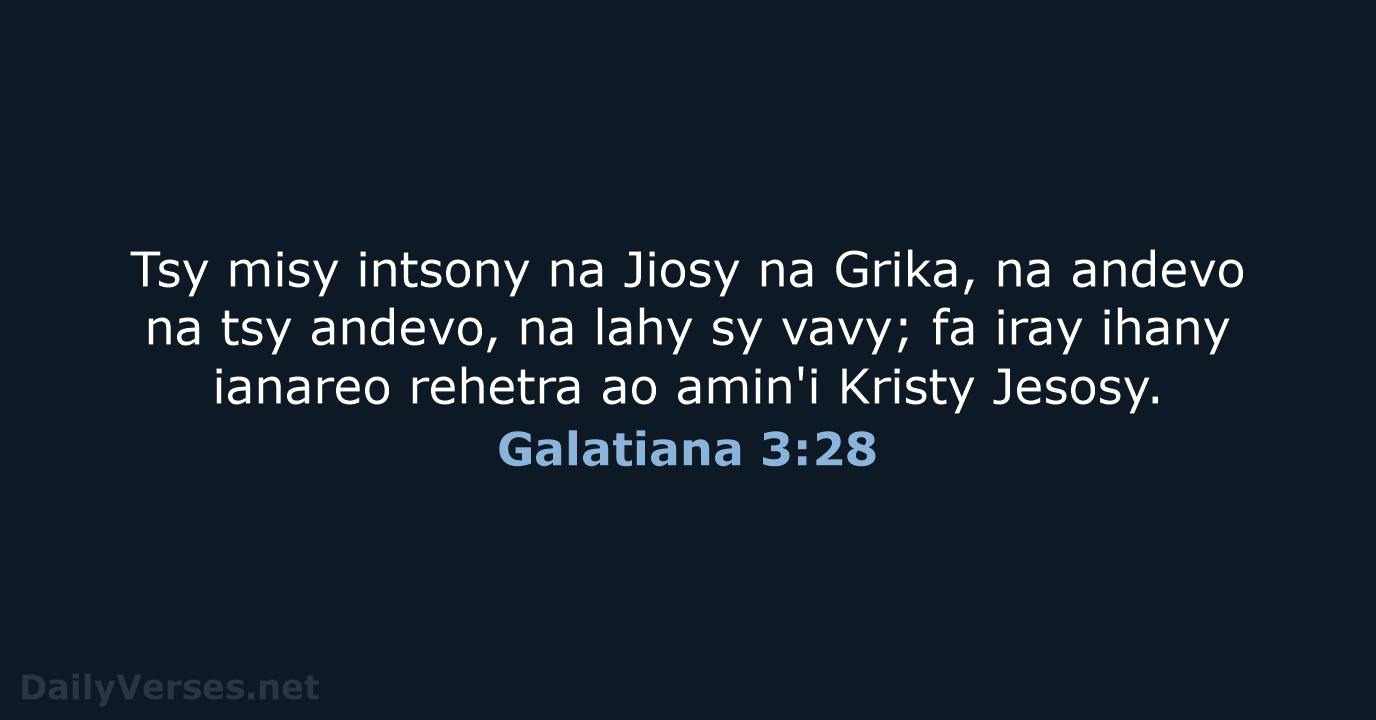 Galatiana 3:28 - MG1865