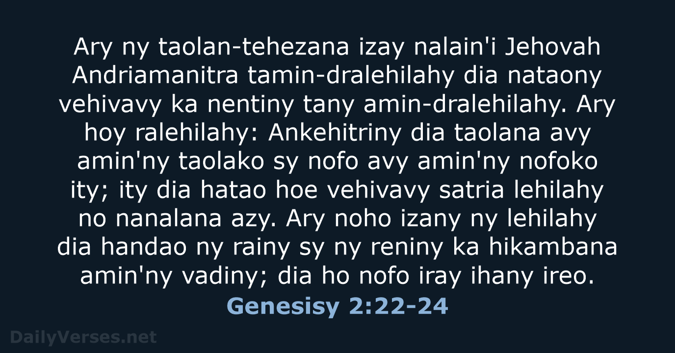 Genesisy 2:22-24 - MG1865