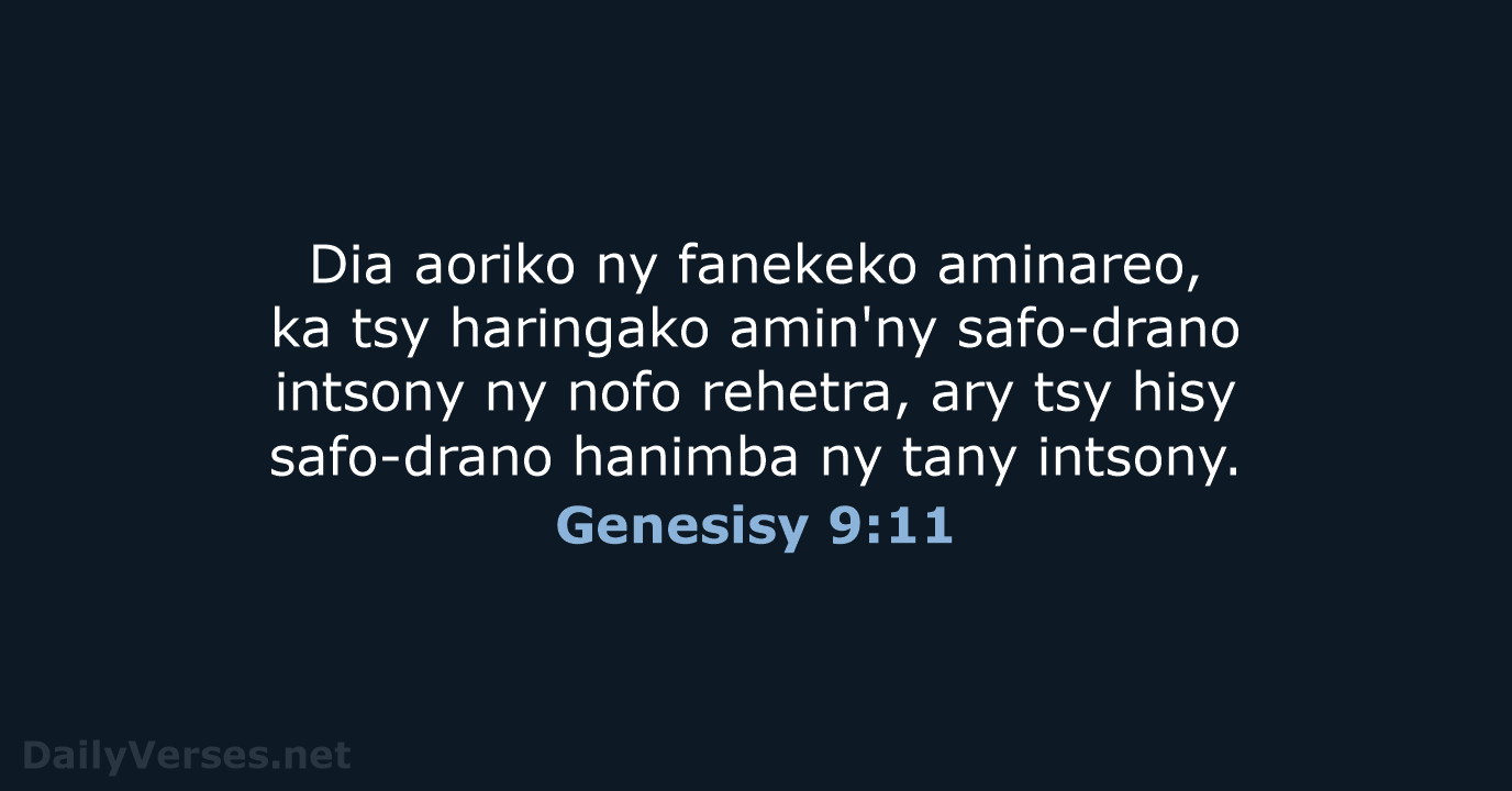 Genesisy 9:11 - MG1865