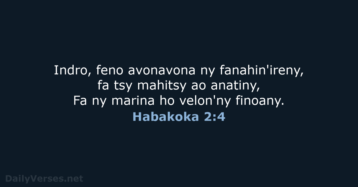 Habakoka 2:4 - MG1865